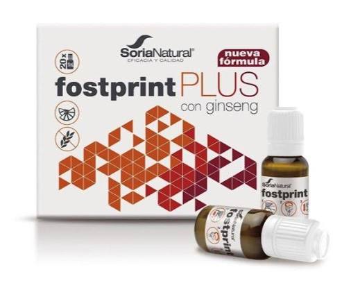 fostprint plus con ginseng 20viales sabor mandarina soria natural